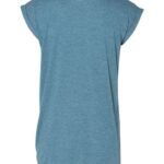 Women’s Flowy Rolled Cuffs Muscle Tee