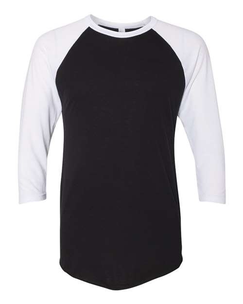 Unisex 50/50 Raglan Three-Quarter Sleeve Tee