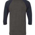 Unisex 50/50 Raglan Three-Quarter Sleeve Tee