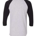 Unisex 50/50 Raglan Three-Quarter Sleeve Tee