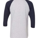 Unisex 50/50 Raglan Three-Quarter Sleeve Tee