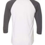 Unisex 50/50 Raglan Three-Quarter Sleeve Tee