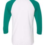 Unisex 50/50 Raglan Three-Quarter Sleeve Tee