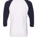 Unisex 50/50 Raglan Three-Quarter Sleeve Tee