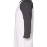 Unisex 50/50 Raglan Three-Quarter Sleeve Tee