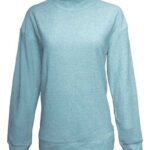 Women's Weekend Terry Mock Neck Pullover