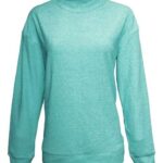 Women's Weekend Terry Mock Neck Pullover