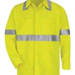 Men's High Visibility Long Sleeve Work Shirt