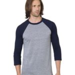 Unisex Triblend Three-Quarter Sleeve Raglan T-Shirt