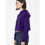 Women's Crop Fleece Hoodie Sweatshirt