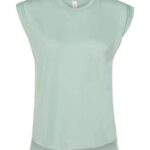 Women’s Flowy Rolled Cuffs Muscle Tee