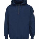 Men's Flame Resistant Quarter-Zip Hooded Sweatshirt