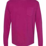 Unisex Garment-Dyed Heavyweight Long Sleeve Pocket T-Shirt