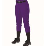 Girls' Fastpitch Softball Pants with Belt Loops