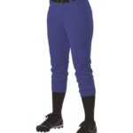 Girls' Fastpitch Softball Pants with Belt Loops