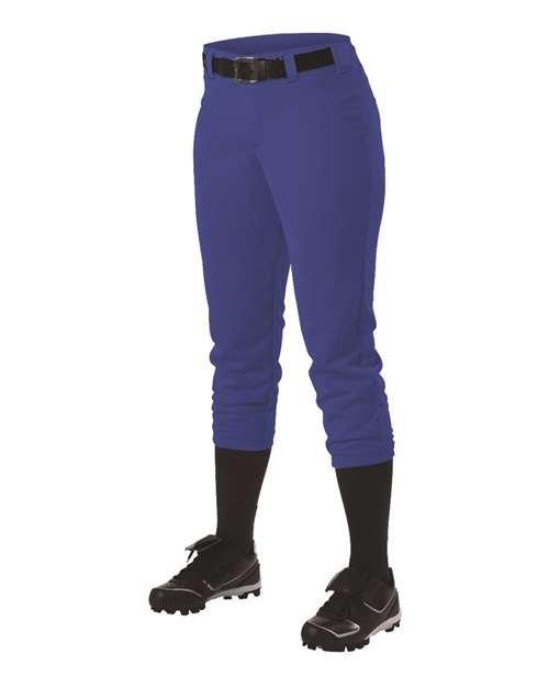 Girls' Fastpitch Softball Pants with Belt Loops