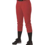 Girls' Fastpitch Softball Pants with Belt Loops