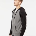 Unisex Special Blend Raglan Full-Zip Hooded Sweatshirt