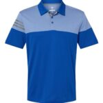 Men's Heathered 3-Stripes Colorblocked Polo