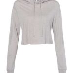 Women’s Triblend Crop Long Sleeve Hoodie Tee