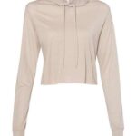 Women’s Triblend Crop Long Sleeve Hoodie Tee