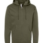 Unisex Midweight Full-Zip Hooded Sweatshirt