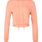 Women’s Triblend Crop Long Sleeve Hoodie Tee