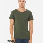 Unisex FWD Fashion Triblend Raw Neck Tee