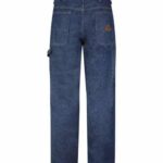 Men's Extended Sizes Flame Resistant Pre-Washed Denim Dungaree