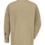 Men's Concealed-Gripper Pocketless Work Shirt