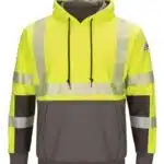 Men's Tall Hi-Visibility Color-Blocked Hooded Sweatshirt
