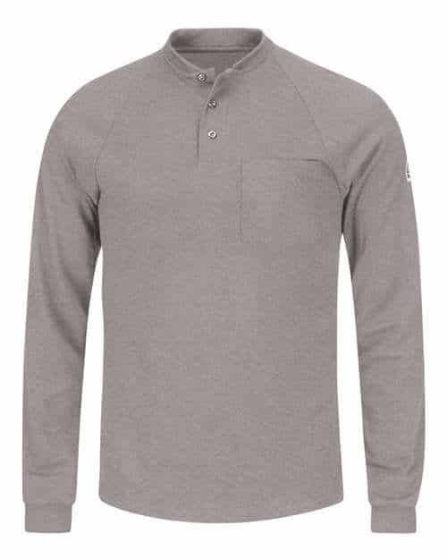 Men's Long Sleeve Henley Shirt- CoolTouch®2