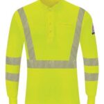 Men's Hi-Visibility Lightweight Long Sleeve Henley
