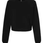 Women's Crop Raglan Fleece Crewneck Sweatshirt