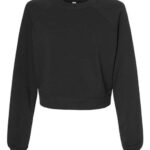 Women's Crop Raglan Fleece Crewneck Sweatshirt