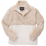 Unisex Fuzzy Half-Snap Fleece Pullover
