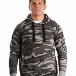 Men's Enzyme-Washed French Terry Hooded Sweatshirt