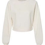 Women's Crop Raglan Fleece Crewneck Sweatshirt