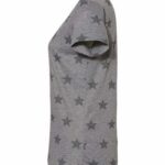 Women's Star Print Scoop Neck Tee