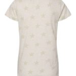Women's Star Print Scoop Neck Tee