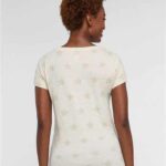 Women's Star Print Scoop Neck Tee