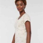 Women's Star Print Scoop Neck Tee