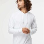 Unisex Icon Lightweight Loopback Terry Hooded Sweatshirt