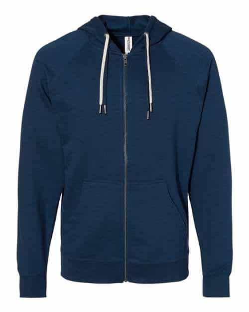 Unisex Icon Lightweight Loopback Terry Full-Zip Hooded Sweatshirt