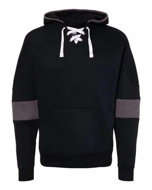 Men's Sport Lace Colorblocked Fleece Hooded Sweatshirt
