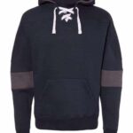 Men's Sport Lace Colorblocked Fleece Hooded Sweatshirt