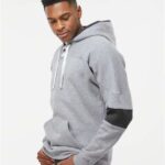 Men's Sport Lace Colorblocked Fleece Hooded Sweatshirt