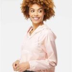 Women's Lightweight Quarter-Zip Pullover Crop Windbreaker