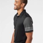 Men's Striped Sleeve Polo