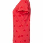 Women's Star Print Scoop Neck Tee